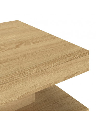 Tavolino da Salotto Marrone Chiaro 60x60x35 cm in MDF