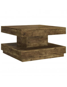 Tavolino da Salotto Marrone Scuro 60x60x35 cm in MDF 2