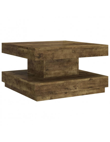 Tavolino da Salotto Marrone Scuro 60x60x35 cm in MDF