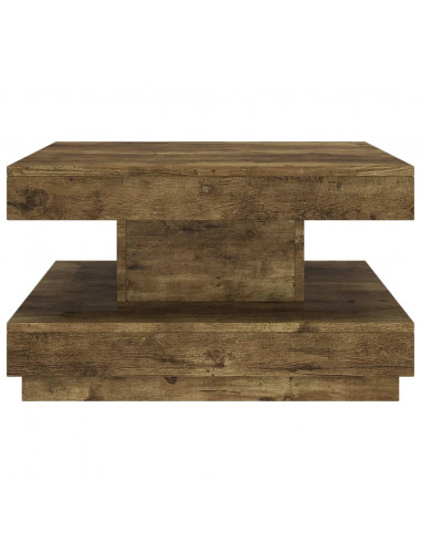 Tavolino da Salotto Marrone Scuro 60x60x35 cm in MDF