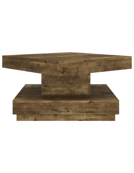 Tavolino da Salotto Marrone Scuro 60x60x35 cm in MDF