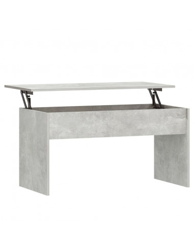 Tavolino Grigio Cemento 102x50,5x52,5 cm in Legno Multistrato