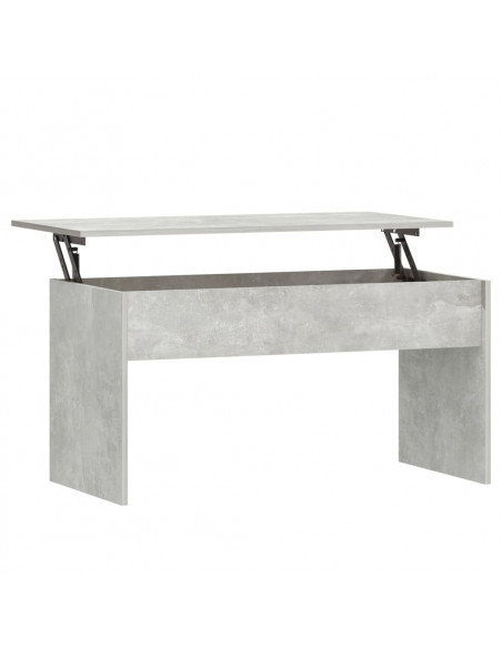 Tavolino Grigio Cemento 102x50,5x52,5 cm in Legno Multistrato