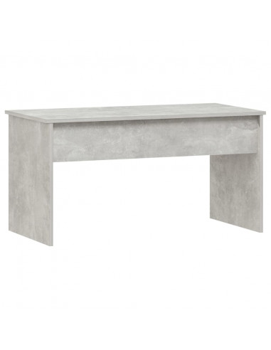 Tavolino Grigio Cemento 102x50,5x52,5 cm in Legno Multistrato