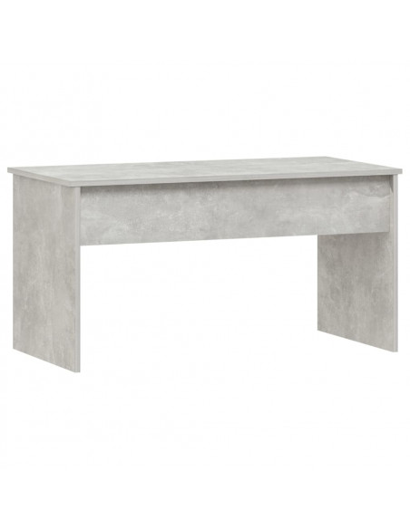 Tavolino Grigio Cemento 102x50,5x52,5 cm in Legno Multistrato