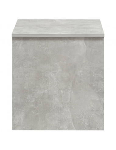 Tavolino Grigio Cemento 102x50,5x52,5 cm in Legno Multistrato