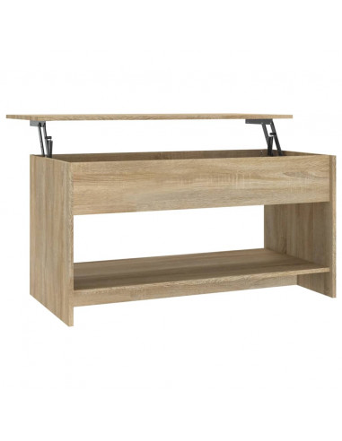 Tavolino Salotto Rovere Sonoma 102x50x52,5 cm Legno Multistrato