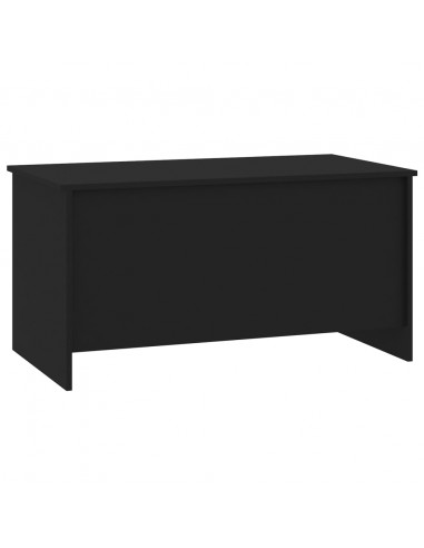 Tavolino da Salotto Nero 102x55,5x52,5 cm in Legno Multistrato