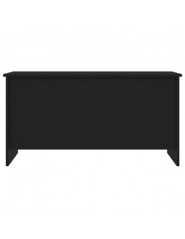 Tavolino da Salotto Nero 102x55,5x52,5 cm in Legno Multistrato
