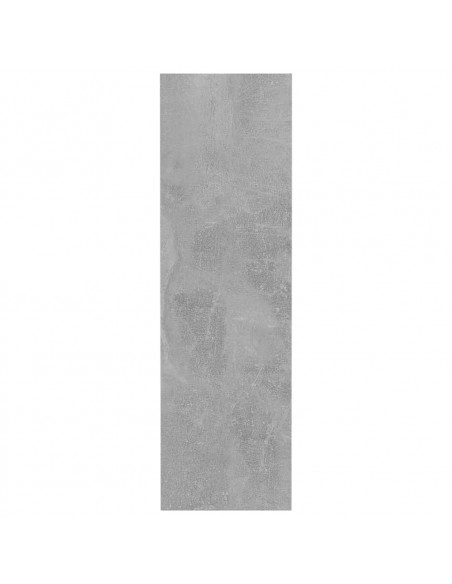 Scarpiera a Muro Grigio Cemento 80x18x60cm in Legno Multistrato