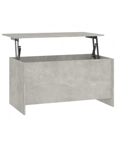 Tavolino Grigio Cemento 102x55,5x52,5 cm in Legno Multistrato