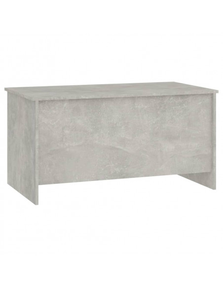 Tavolino Grigio Cemento 102x55,5x52,5 cm in Legno Multistrato