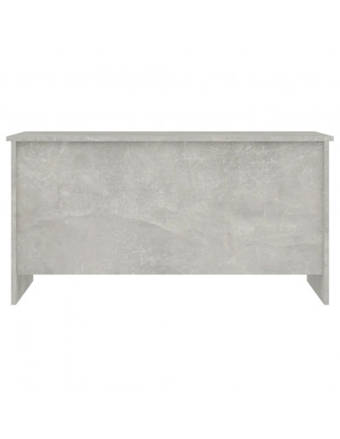 Tavolino Grigio Cemento 102x55,5x52,5 cm in Legno Multistrato