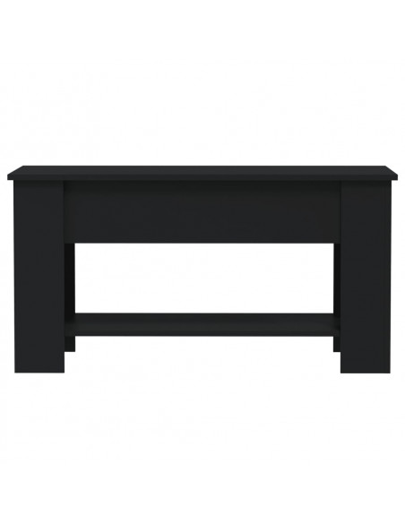 Tavolino da Salotto Nero 101x49x52 cm in Legno Multistrato