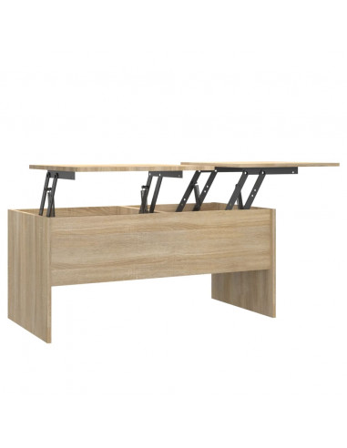 Tavolino Rovere Sonoma 102x50,5x46,5 cm in Legno Multistrato