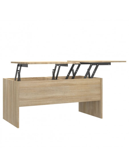 Tavolino Rovere Sonoma 102x50,5x46,5 cm in Legno Multistrato