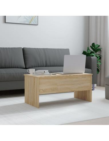 Tavolino Rovere Sonoma 102x50,5x46,5 cm in Legno Multistrato
