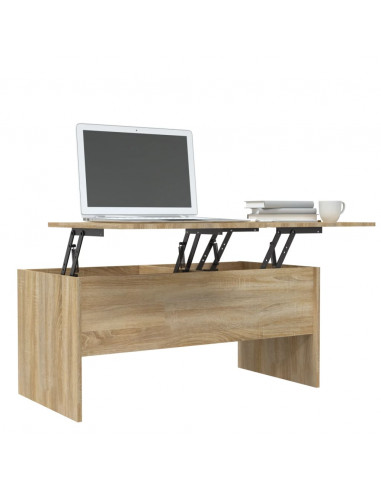 Tavolino Rovere Sonoma 102x50,5x46,5 cm in Legno Multistrato