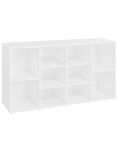 Scarpiera con Panchina Bianco 103x30x54,5 cm in Multistrato 2