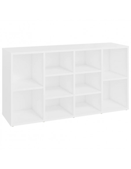 Scarpiera con Panchina Bianco 103x30x54,5 cm in Multistrato