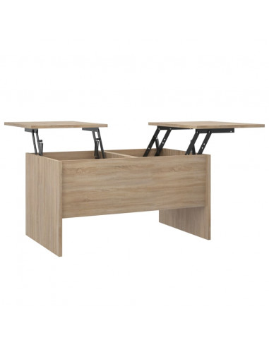 Tavolino Salotto Rovere Sonoma 80x50x42,5 cm Legno Multistrato