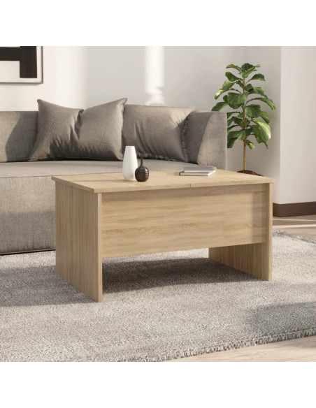Tavolino Salotto Rovere Sonoma 80x50x42,5 cm Legno Multistrato