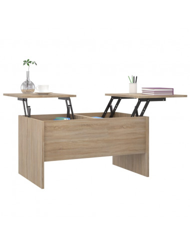 Tavolino Salotto Rovere Sonoma 80x50x42,5 cm Legno Multistrato