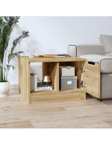 Tavolino da Salotto Rovere Sonoma 50x50x36 cm Legno Multistrato