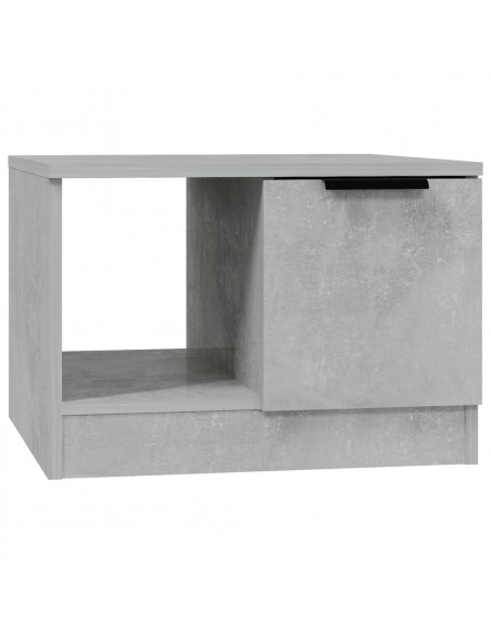 Tavolino da Salotto Grigio Cemento 50x50x36cm Legno Multistrato
