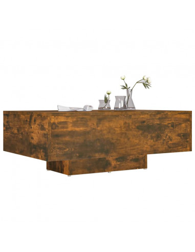 Tavolino da Salotto Rovere Fumo 85x55x31cm in Legno Multistrato