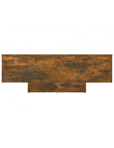 Tavolino da Salotto Rovere Fumo 85x55x31cm in Legno Multistrato