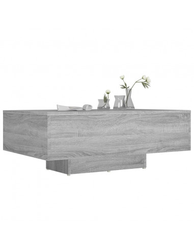 Tavolino da Salotto Grigio Sonoma 85x55x31 cm Legno Multistrato