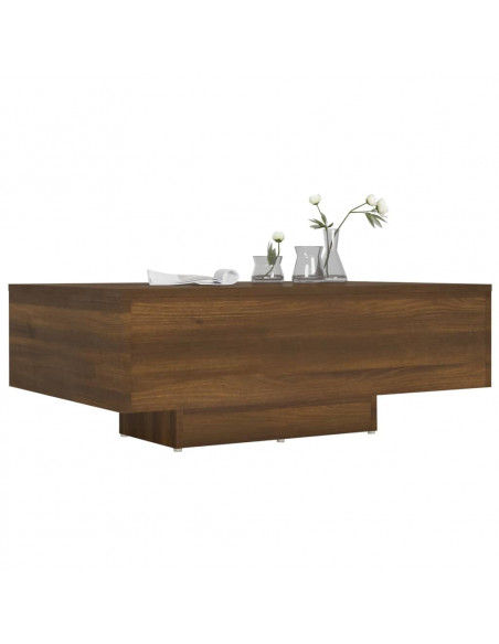 Tavolino da Salotto Rovere Marrone 85x55x31cm Legno Multistrato