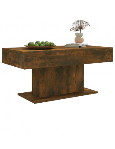 Tavolino da Salotto Rovere Fumo 96x50x45cm in Legno Multistrato