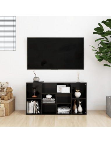 Scarpiera con Panchina Nera 103x30x54,5 cm Legno Multistrato