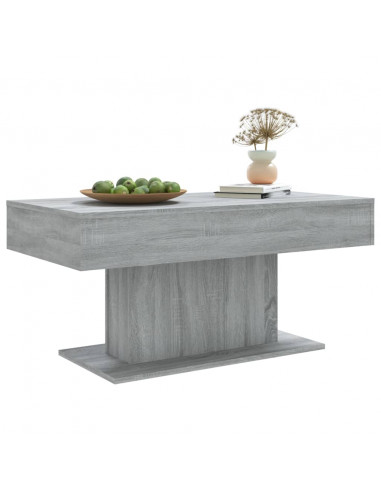 Tavolino da Salotto Grigio Sonoma 96x50x45 cm Legno Multistrato