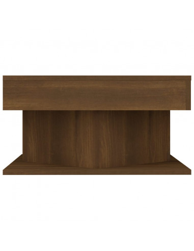 Tavolino da Salotto Rovere Marrone 57x57x30cm Legno Multistrato