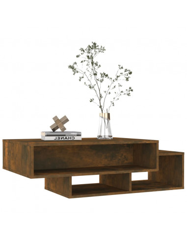 Tavolino da Salotto Rovere Fumo 105x55x32 cm Legno Multistrato