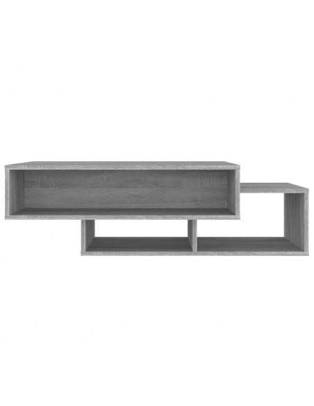 Tavolino da Salotto Grigio Sonoma 105x55x32cm Legno Multistrato