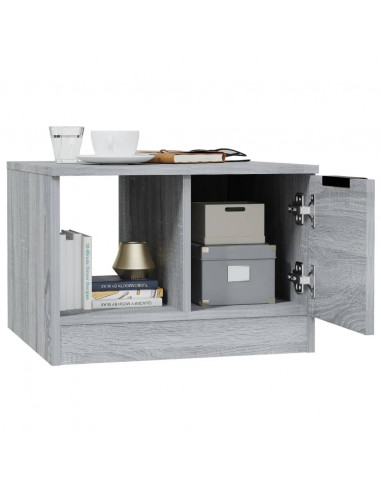 Tavolino da Salotto Grigio Sonoma 50x50x36 cm Legno Multistrato