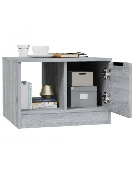 Tavolino da Salotto Grigio Sonoma 50x50x36 cm Legno Multistrato