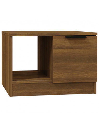 Tavolino da Salotto Rovere Marrone 50x50x36cm Legno Multistrato
