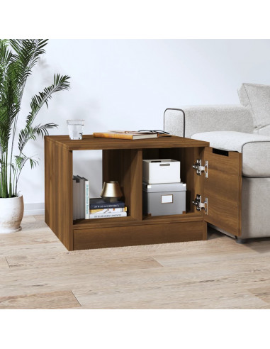 Tavolino da Salotto Rovere Marrone 50x50x36cm Legno Multistrato