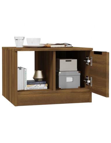 Tavolino da Salotto Rovere Marrone 50x50x36cm Legno Multistrato