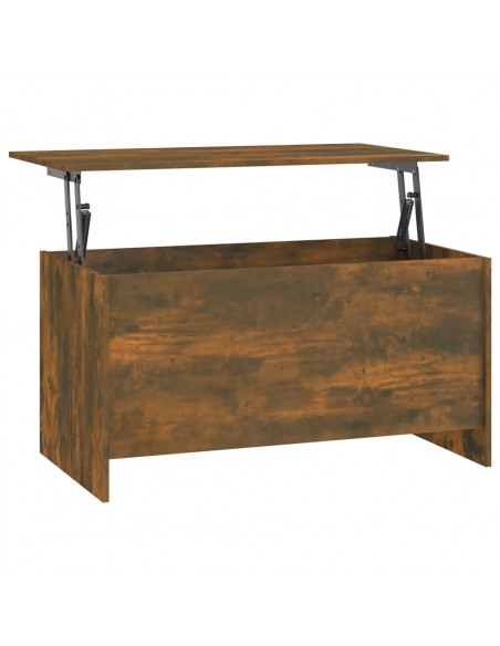 Tavolino Rovere Fumo 102x55,5x52,5 cm in Legno Multistrato