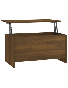 Tavolino Rovere Marrone 102x55,5x52,5 cm in Legno Multistrato 2