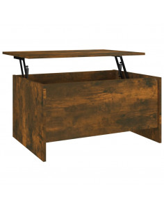 Tavolino Salotto Rovere Fumo 80x55,5x41,5 cm Legno Multistrato 2