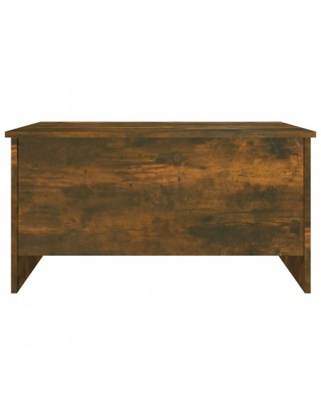 Tavolino Salotto Rovere Fumo 80x55,5x41,5 cm Legno Multistrato