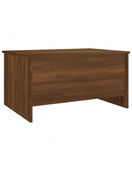 Tavolino Rovere Marrone 80x55,5x41,5 cm in Legno Multistrato