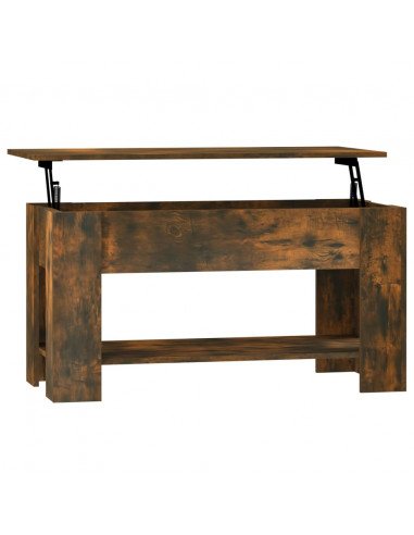 Tavolino da Salotto Rovere Fumo 101x49x52 cm Legno Multistrato